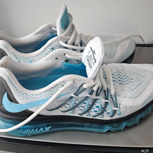 Nike Air Max 2015 White/Clearwater Running Shoes - Picture 4 of 12